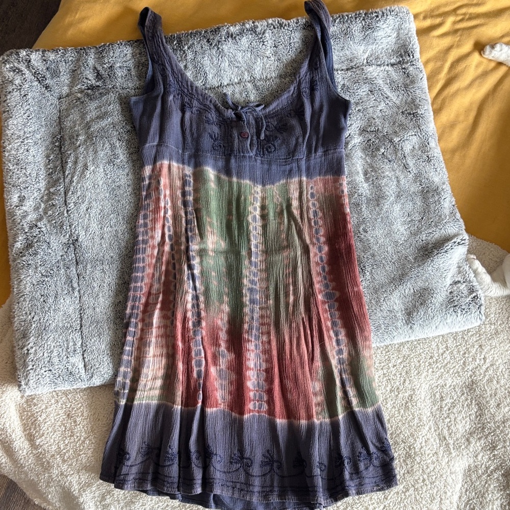 Raya Sun Purple Tie-Dye Sundress